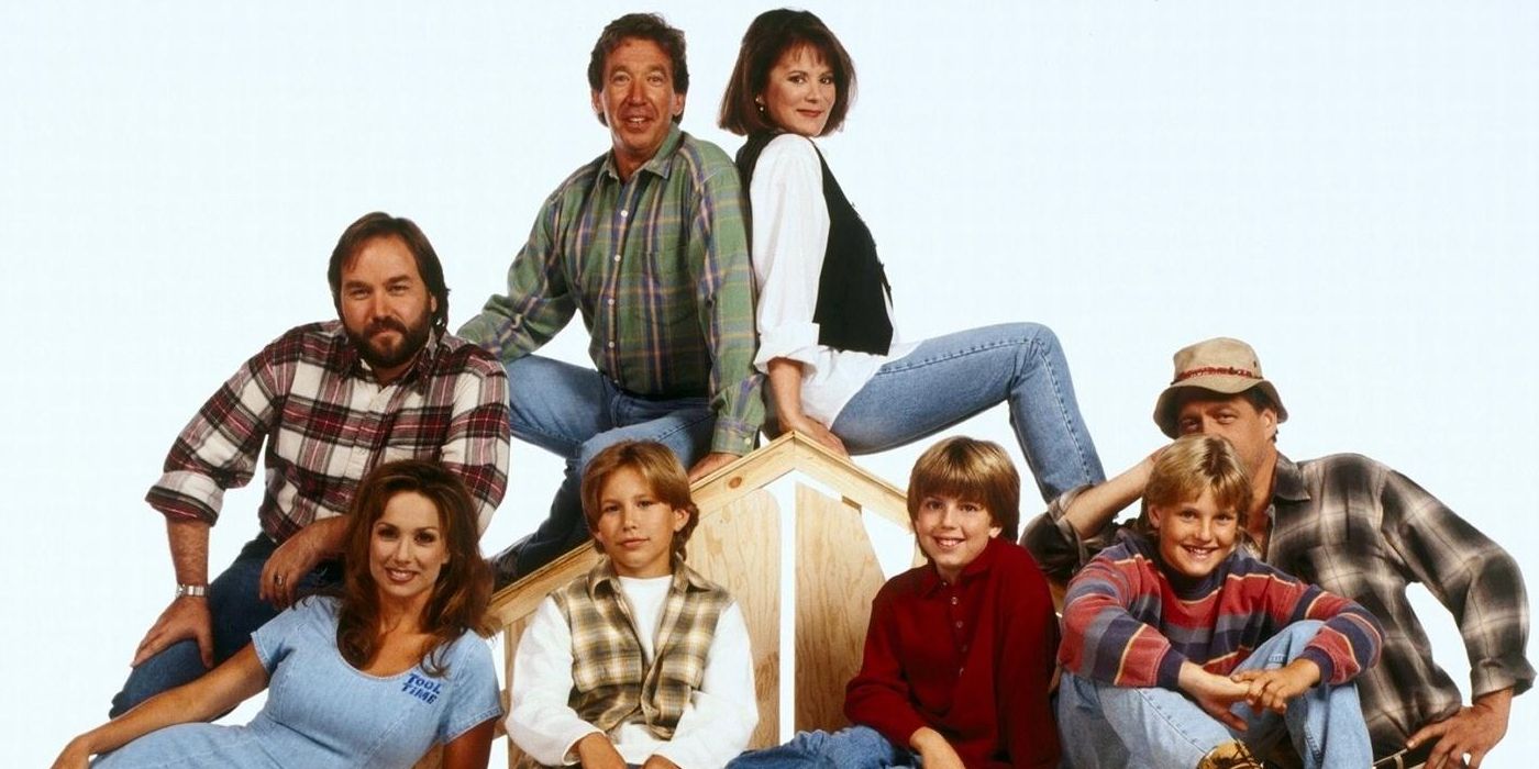 The cast of Home Improvement posing for a promo photo.