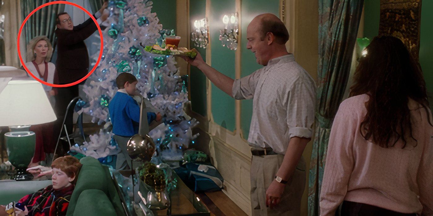 Rob and Georgette pictured in the background of a scene in &lsquo;Home Alone&rsquo;
