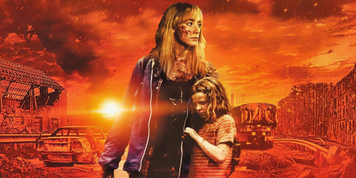 Saoirse Ronan and Harley Bird on a cropped poster of How I Live Now