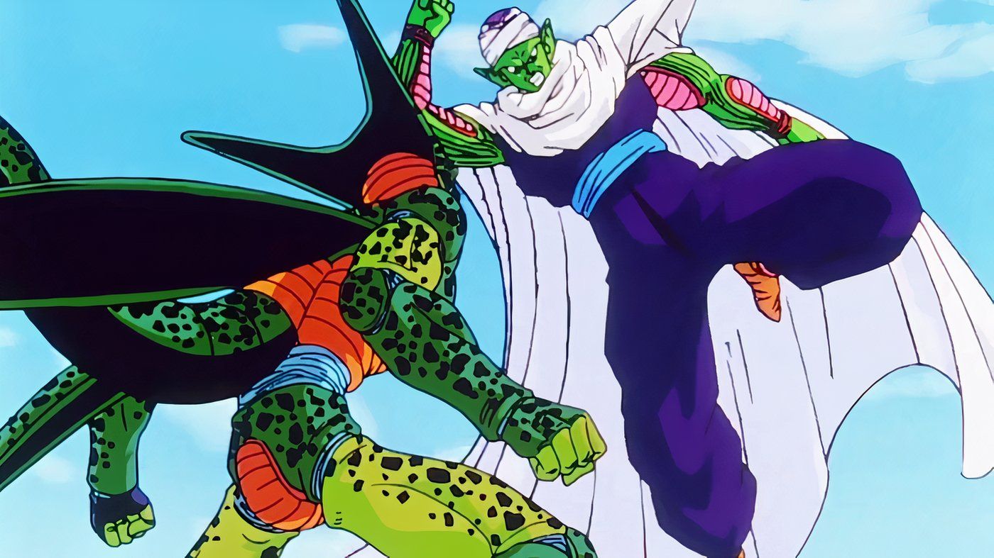 Cell fights Piccolo in DBZ