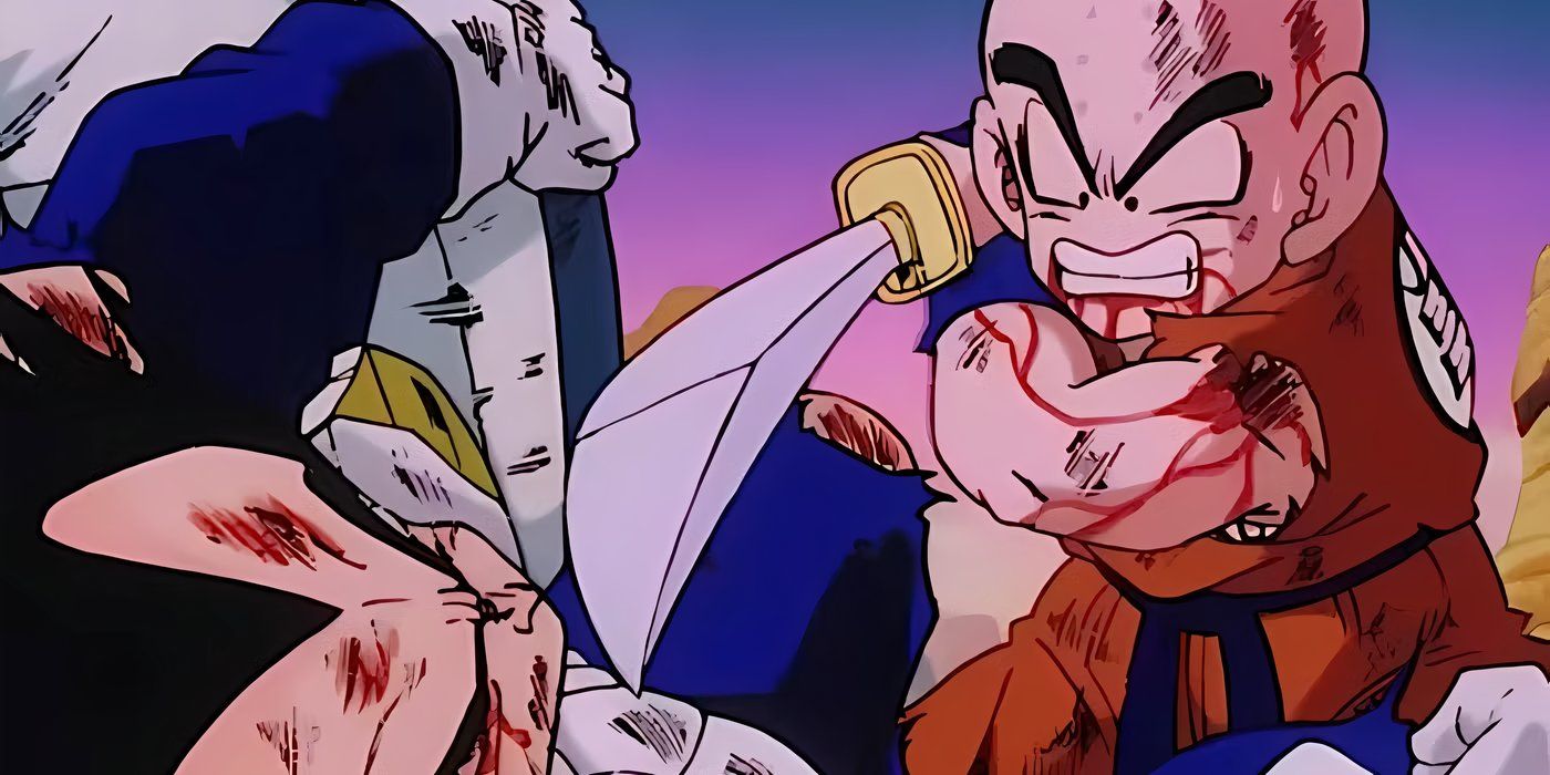 Krillin spares Vegeta