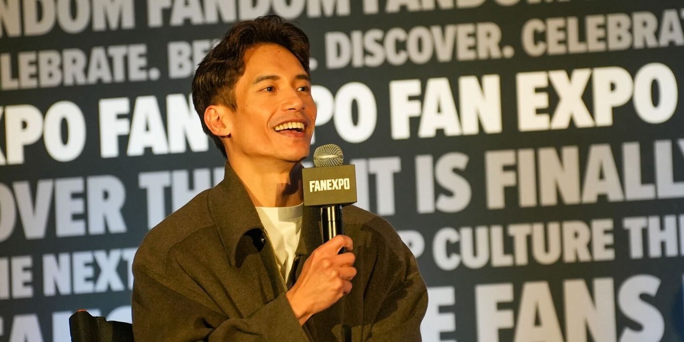 Manny Jacinto on stage at Fan Expo