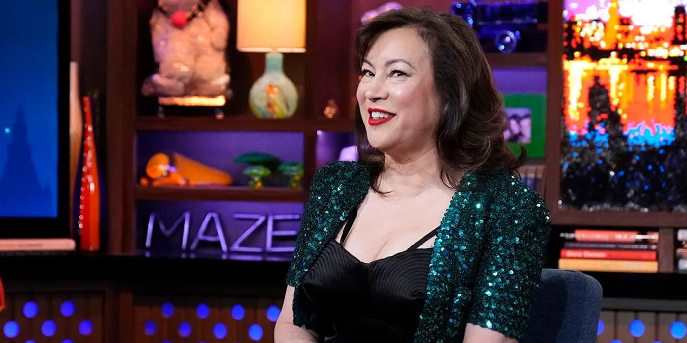 Jennifer Tilly during her appearance on 'What What Happens Live' with Andy Cohen