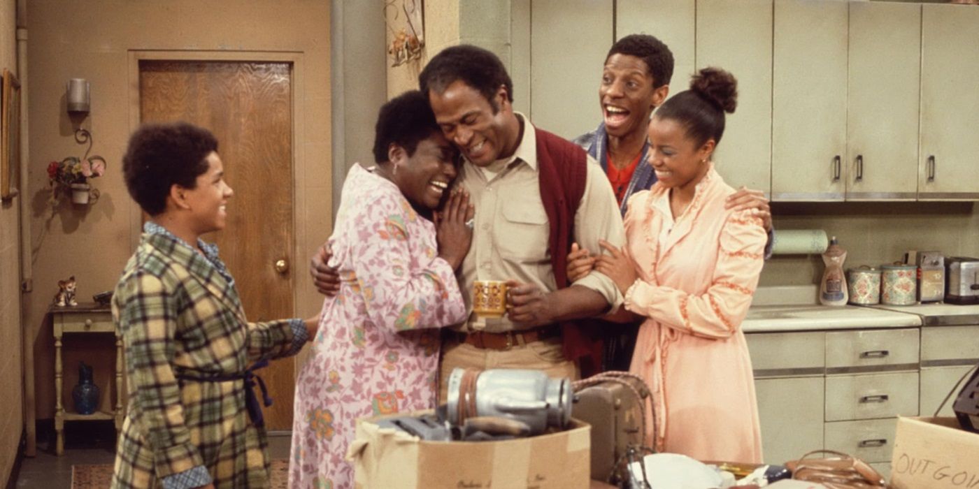 John Amos, in the center, in 'Good Times'