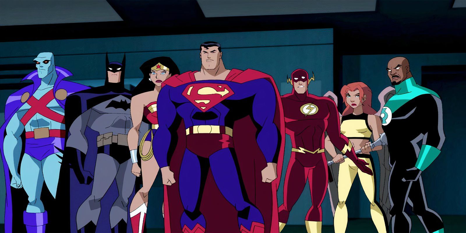 Justice League standing at the ready.