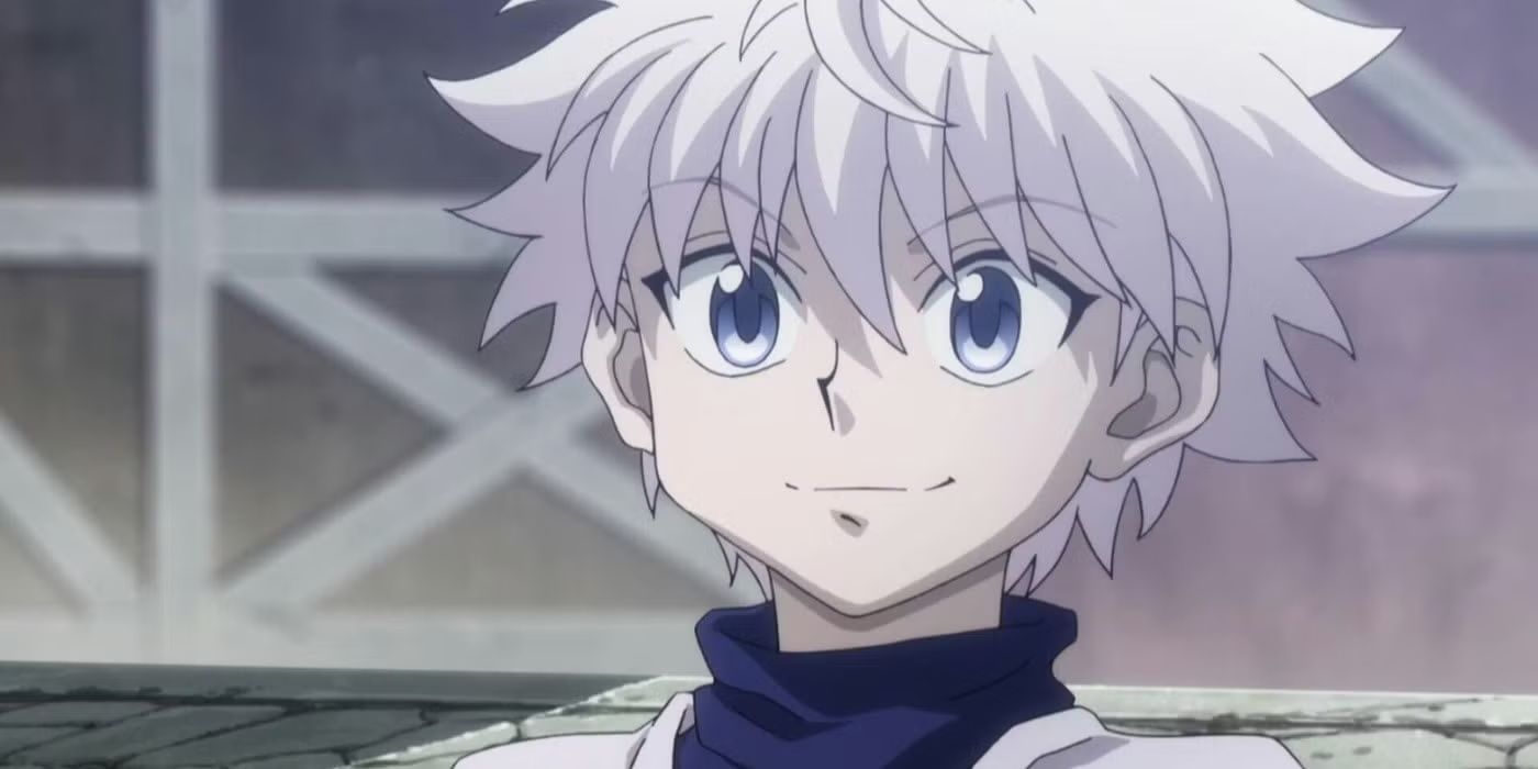 Close up of Killua Zoldyck in Hunter x Hunter.