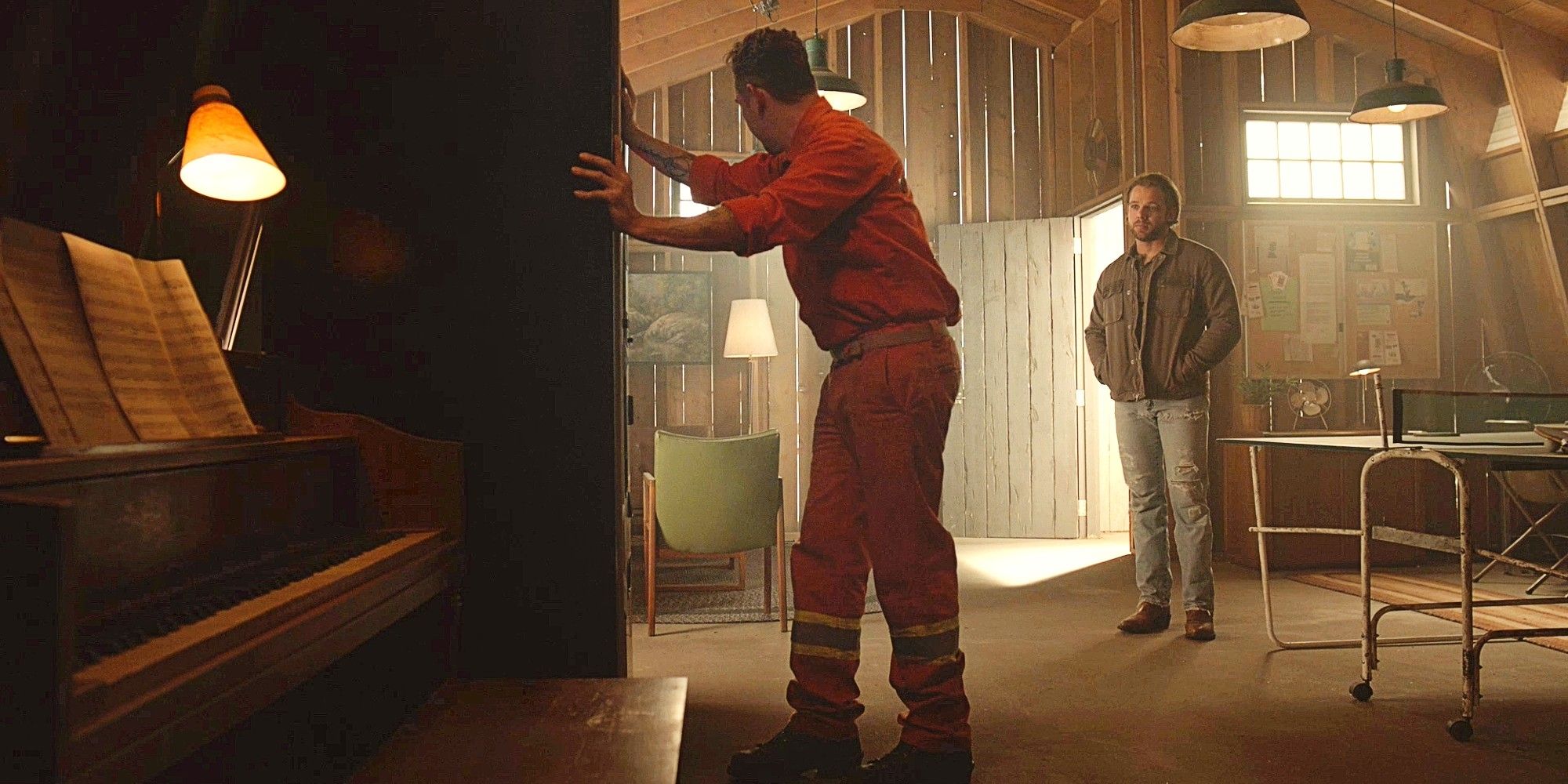 Manny and Bode having a conversation in Fire Country Season 3