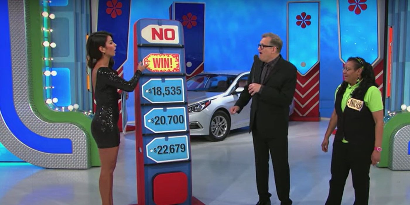 Manuela Arbelaez gives away car on 'The Price is Right'.