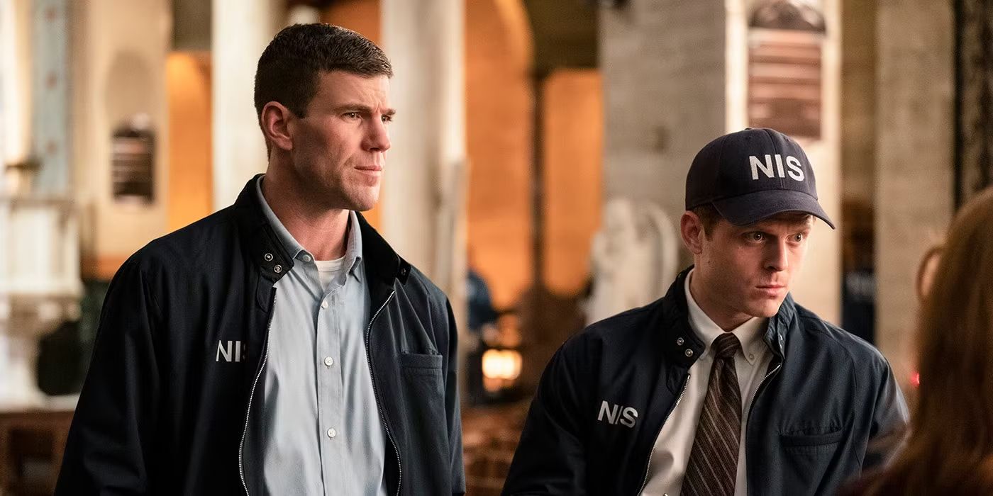 Leroy Jethro Gibbs (Austin Stowell) and Bernard 