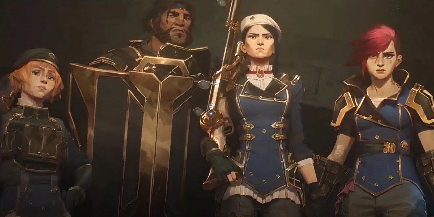 The New Enforcers standing together in Arcane Season 2.