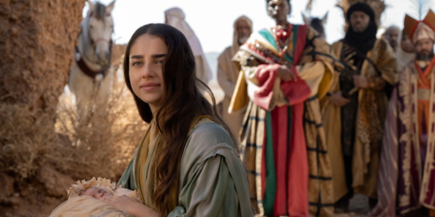 Noa Cohen as Mary, the mother of Jesus, in Netflix&rsquo;s &lsquo;Mary&rsquo;.