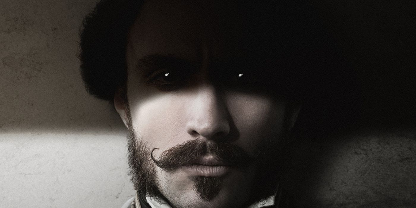 Aaron Taylor-Johnson as Friedrich Harding on a character poster for Nosferatu.