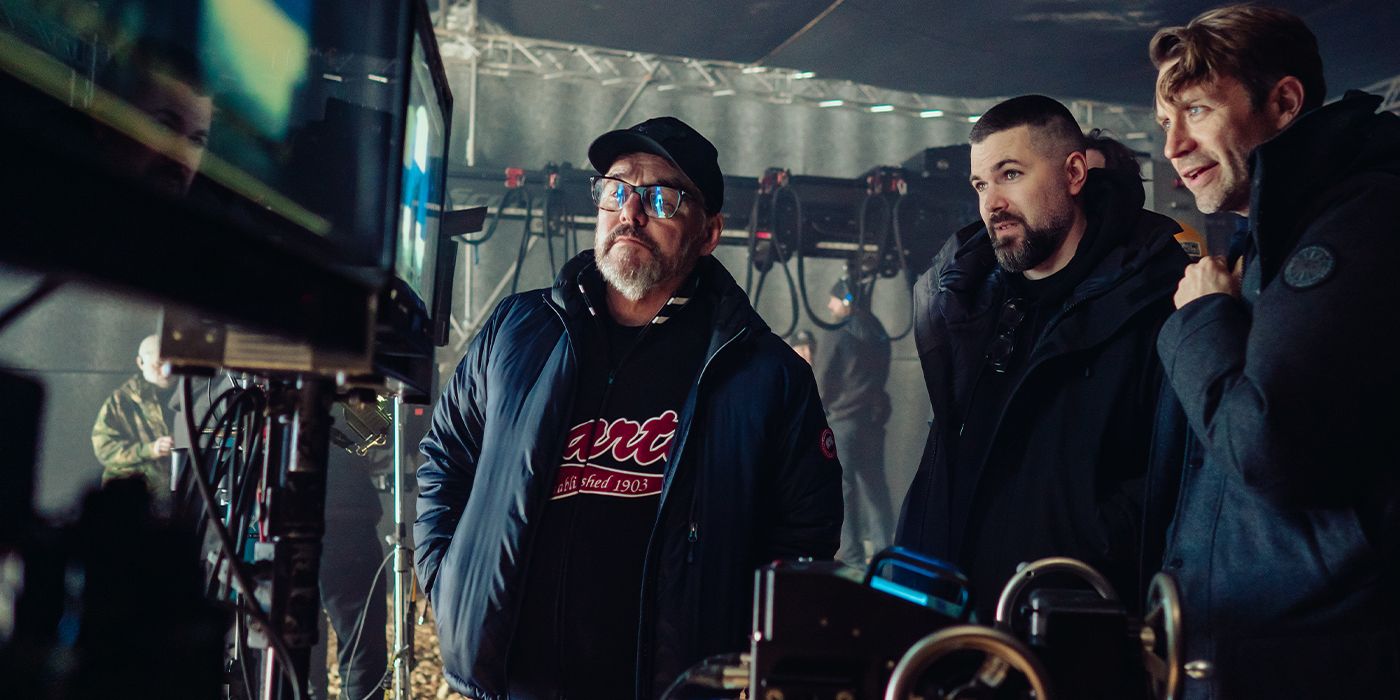 Robert Eggers directing on the set of Nosferatu