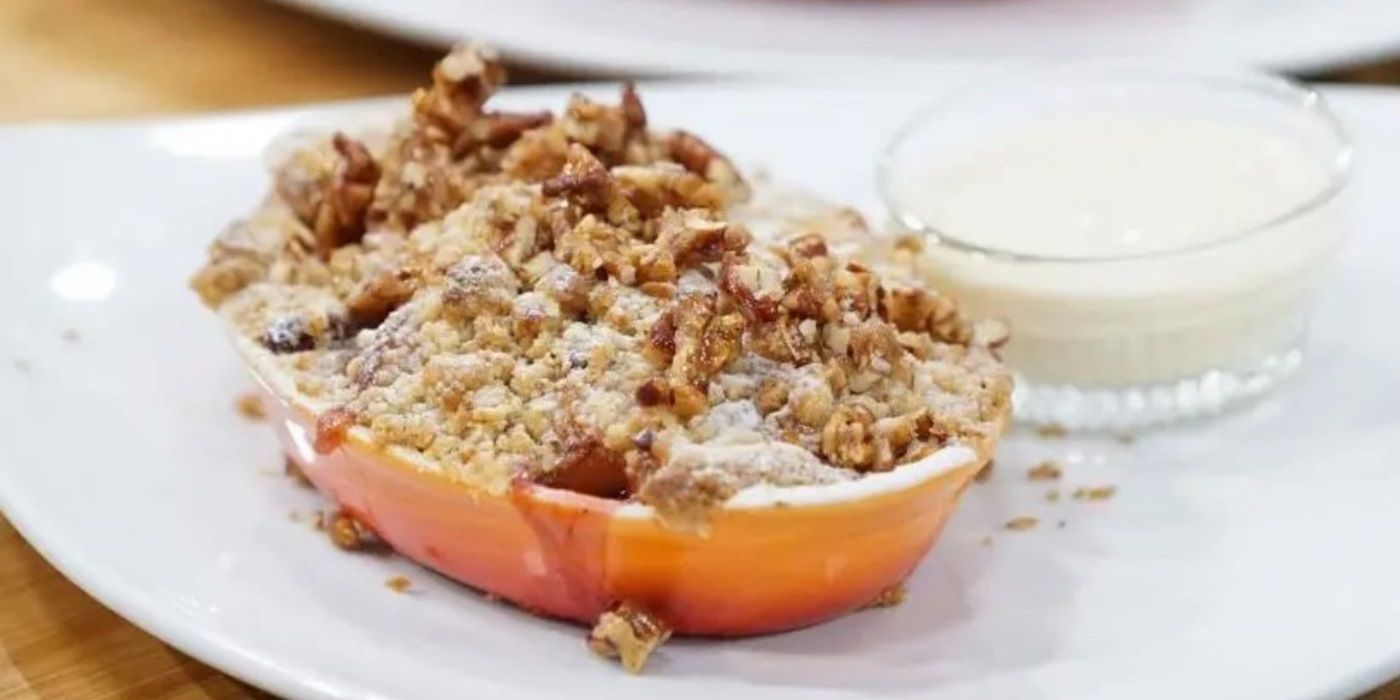 Apple, Pear and Cranberry Crisp by Chef Padua Player on &lsquo;Holiday Baking Championship&rsquo;.