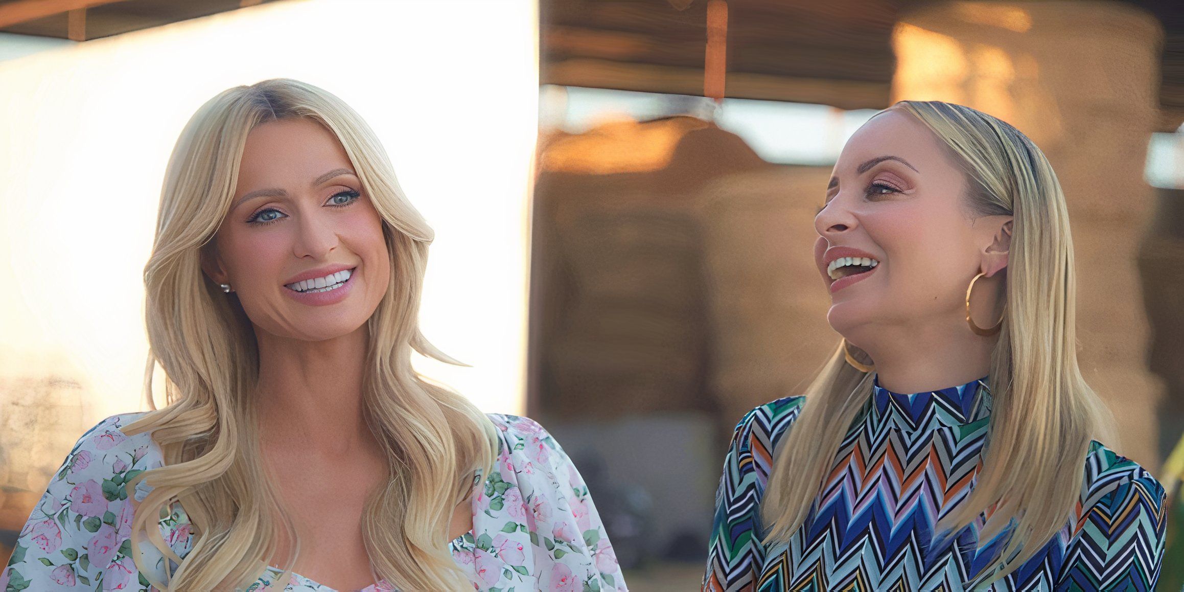 Paris and Nicole on the Cow Farm