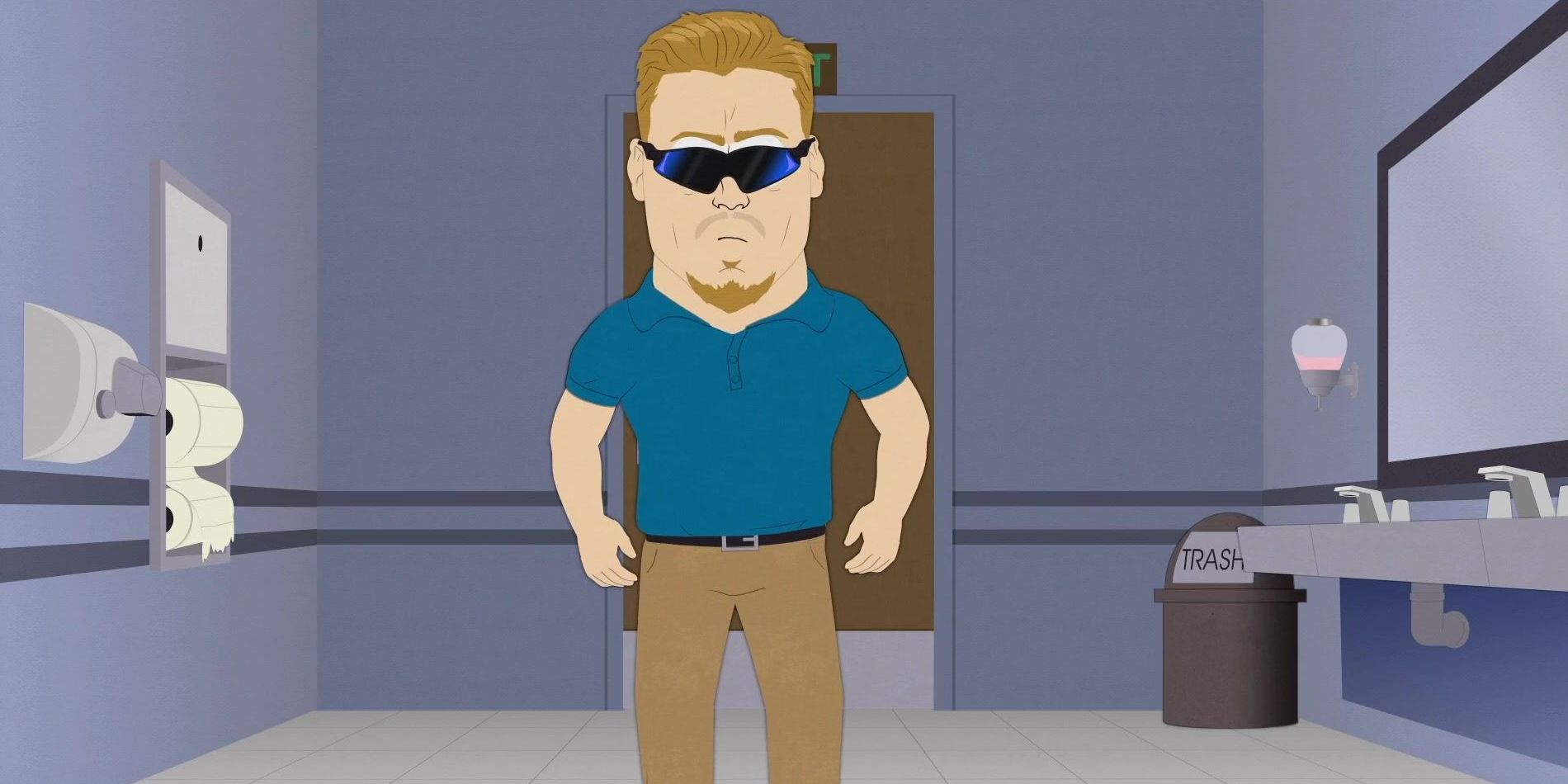 PC Müdürü 'South Park'ta bir banyoda