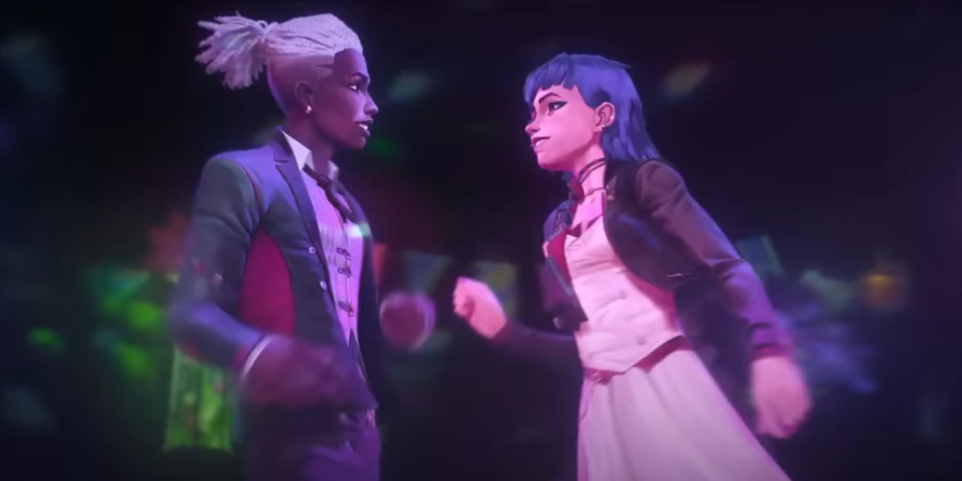 Powder &amp; Ekko dancing together in Arcane.