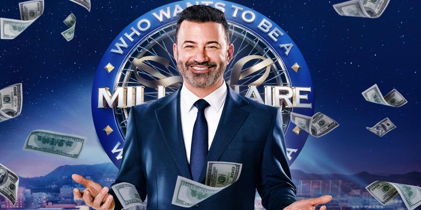 Promotional picture for 'Who Wants To Be a Millionaire?' featuring Jimmy Kimmel