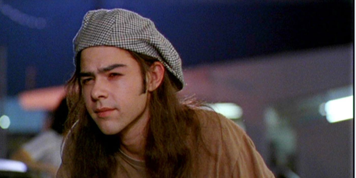 Rory Cochrane as Slater wearing a beret and looking deep in thought in Dazed and Confused.