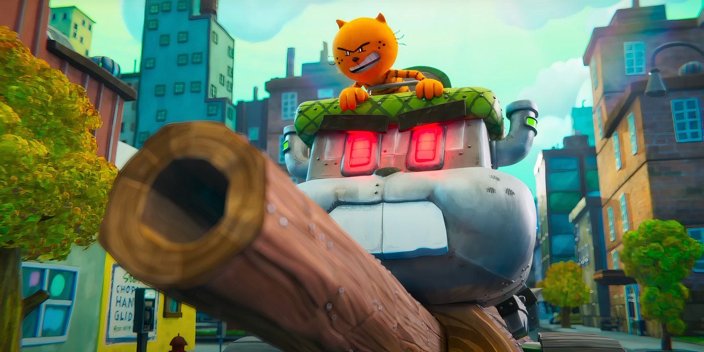 Petey (Pete Davidson) in a tank in &lsquo;Dog Man&rsquo;