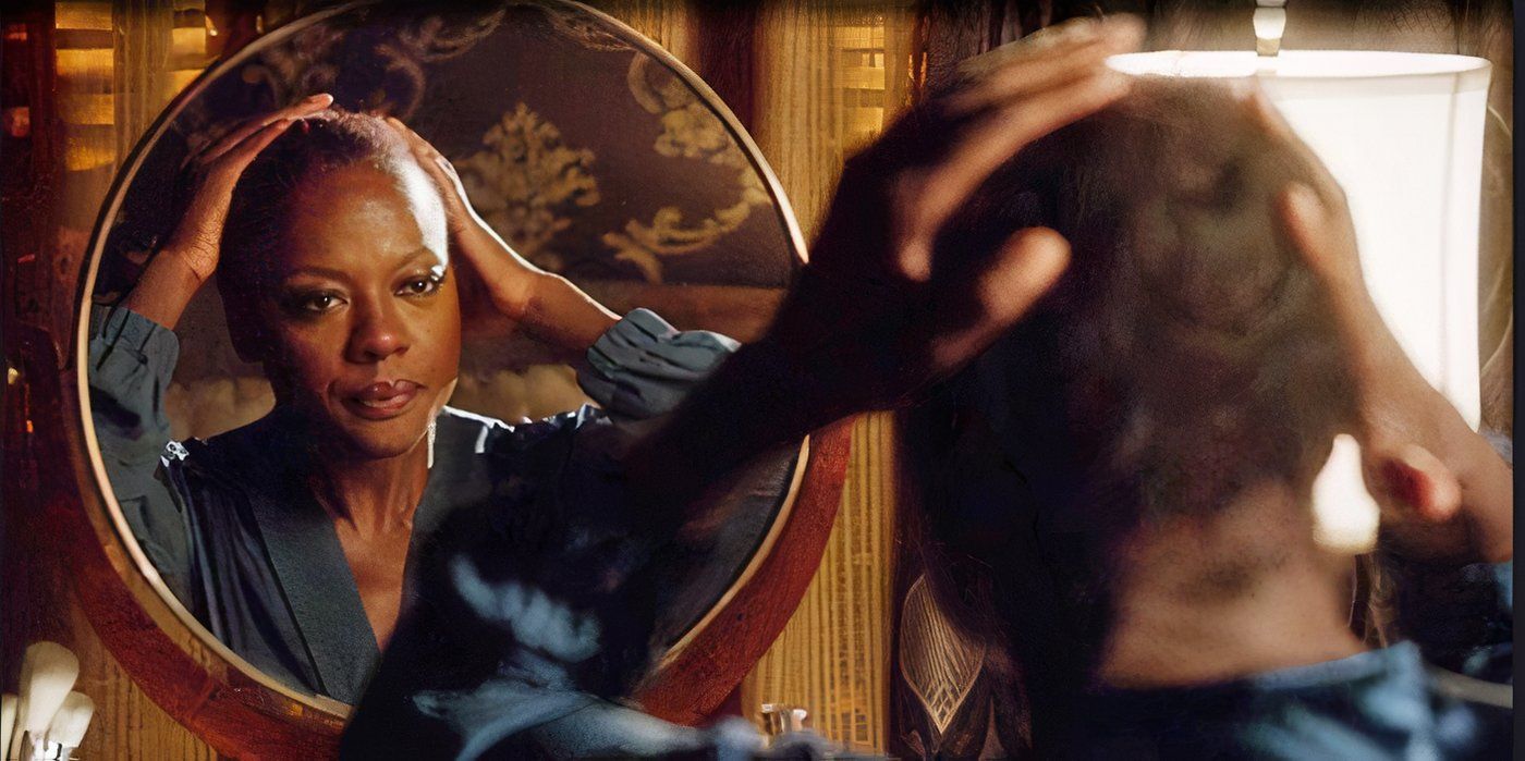 Viola Davis as Annalise Keating taking her wig off in &lsquo;How To Get Away With Murder&rsquo;