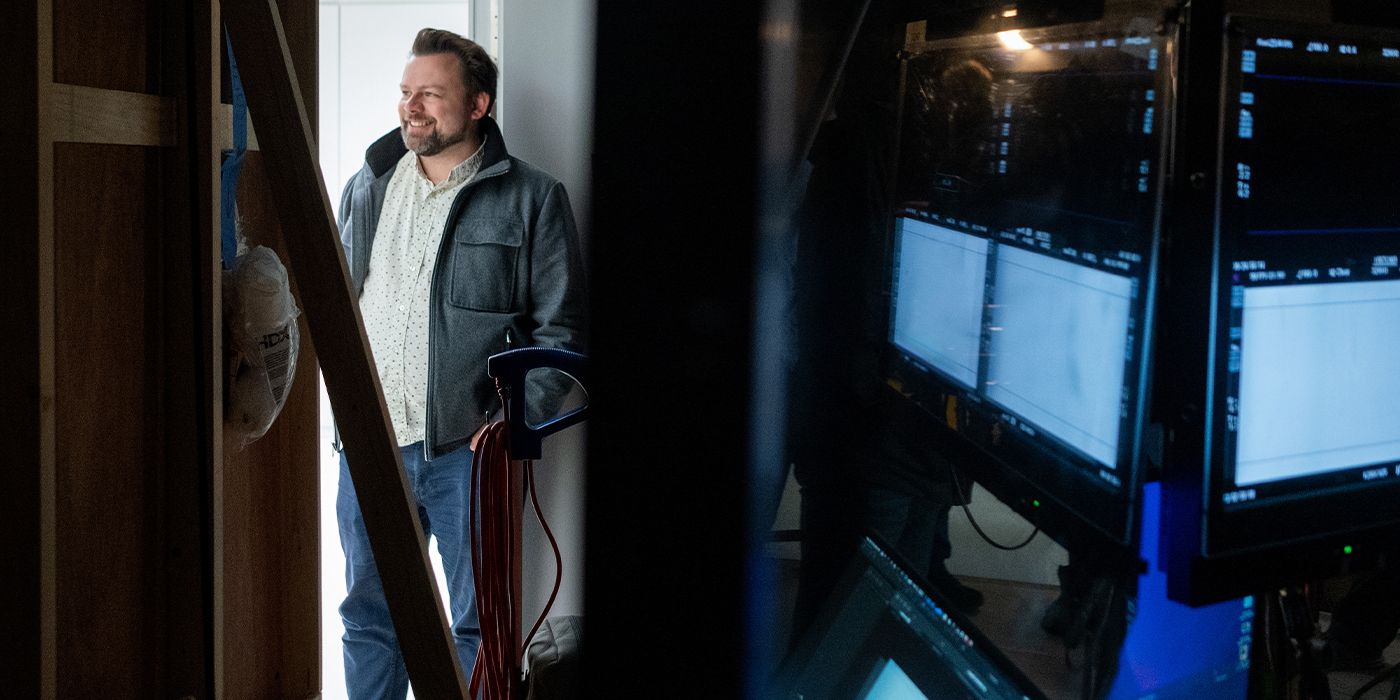Writer Dan Erickson behind the scenes of Severance Season 2