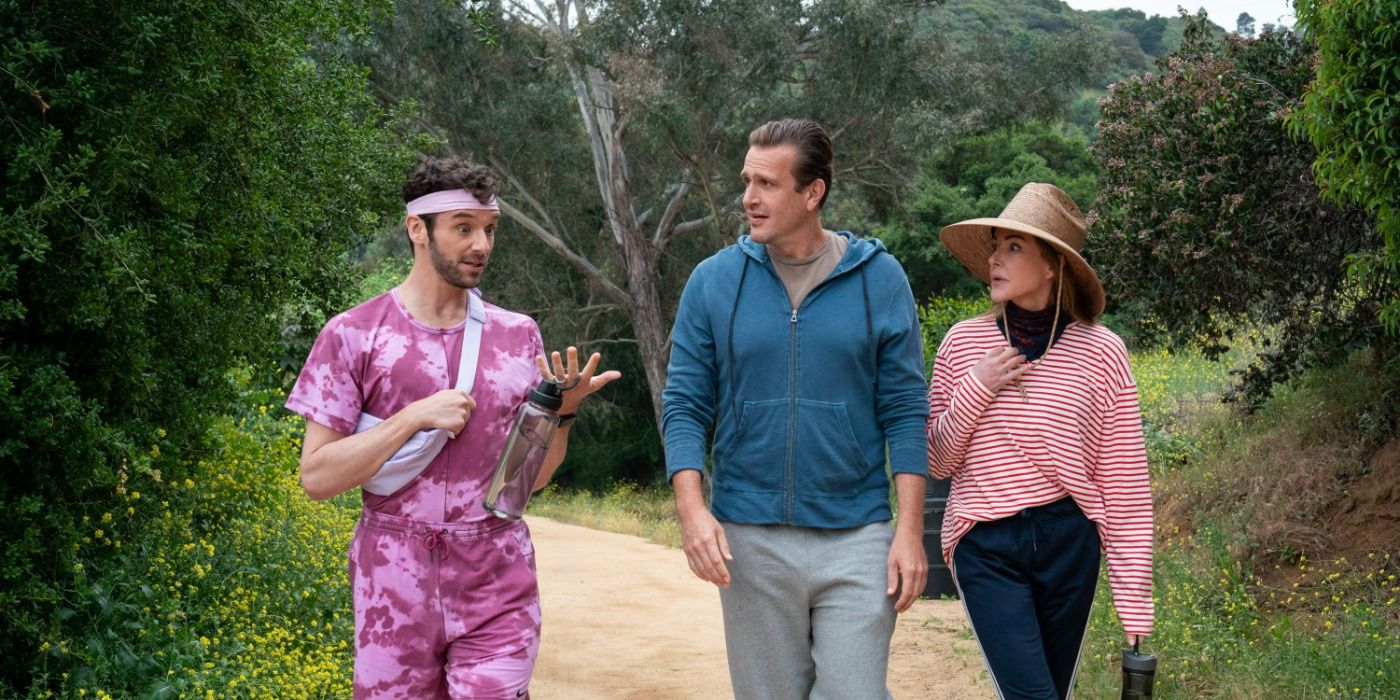 'Shrinking' Jason Segel Michael Urie Christa Miller hike