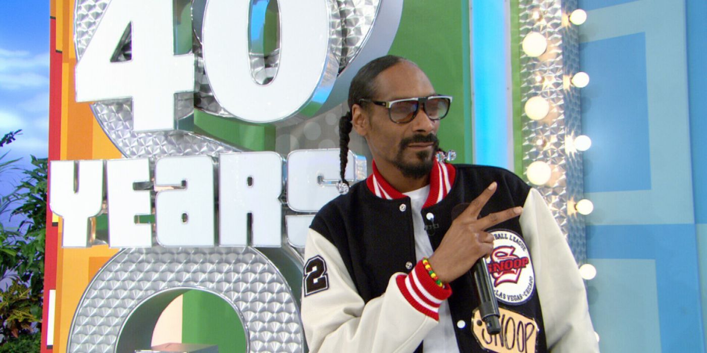 Snoop Dogg on The Price Is Right during Celebrity Week.