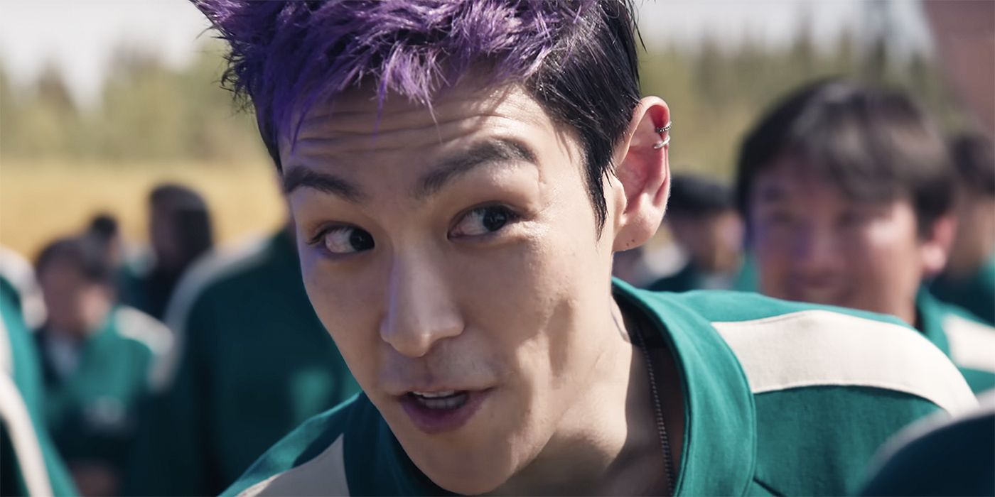 T.O.P. with purple hair in Squid Game Season 2