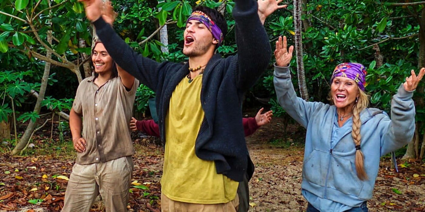Andy, Sam, and Sue celebrate on &lsquo;Survivor 47.'