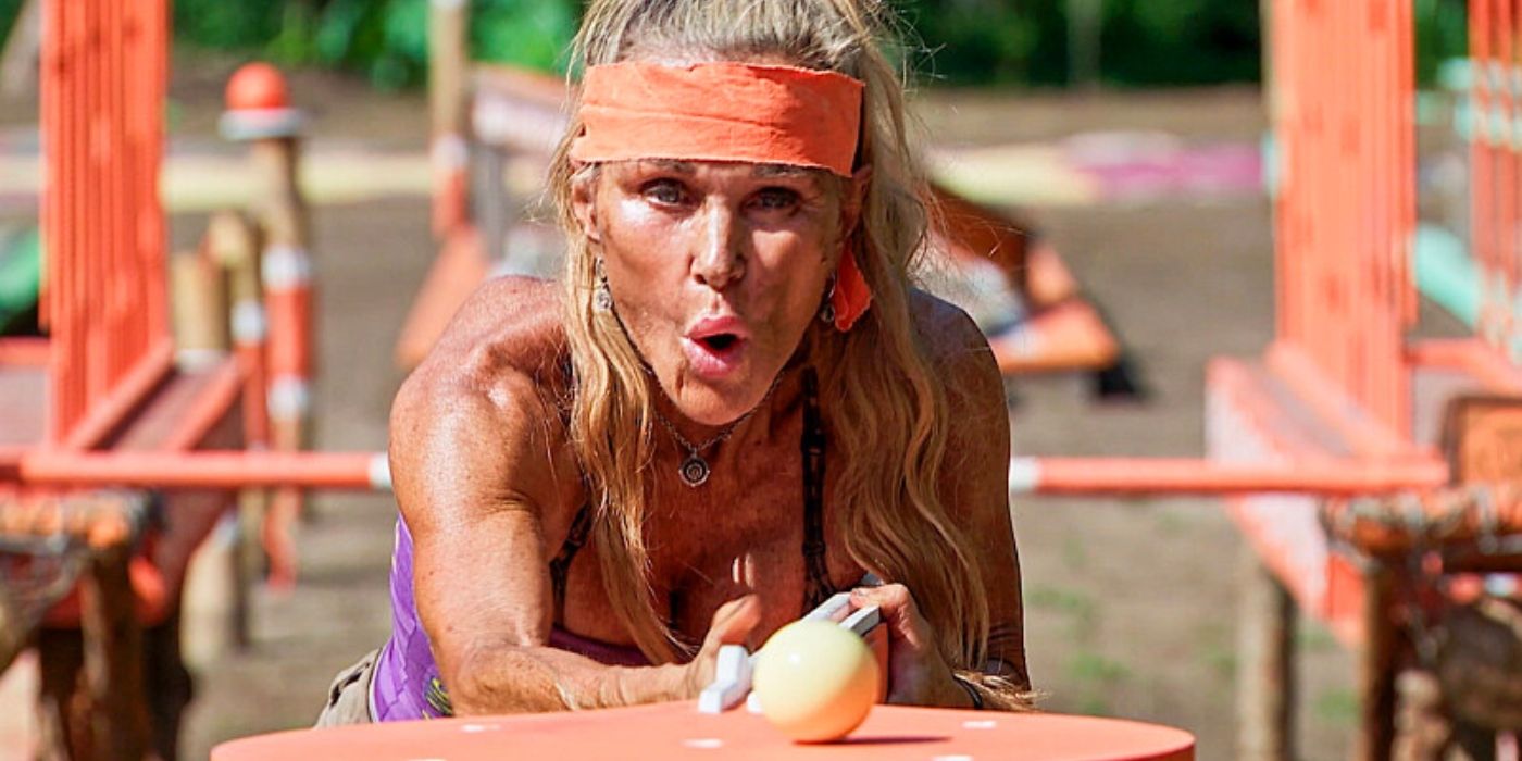 Sue plays in Immunity on 'Survivor 47.'