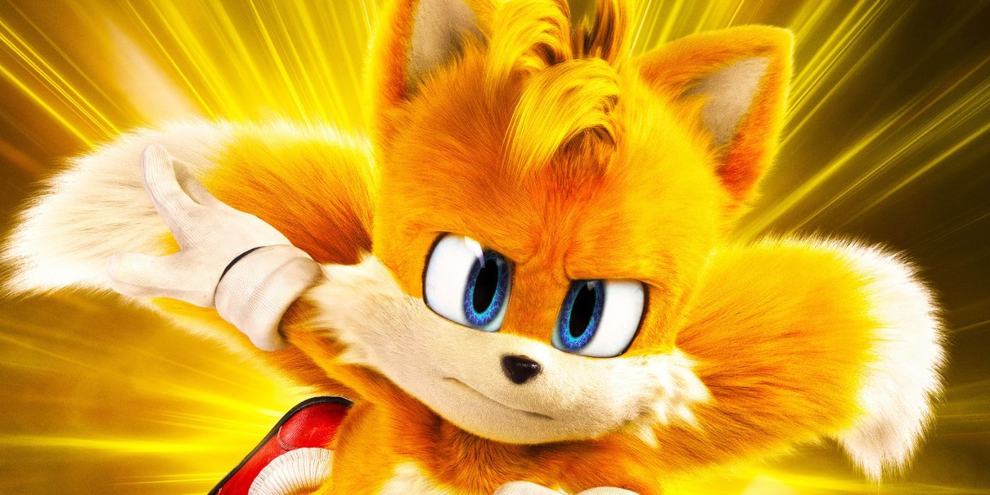 Tails on a character poster for Sonic the Hedgehog 3.