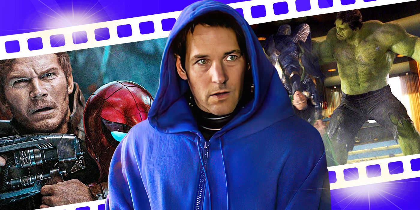Blended image showing characters from the MCU