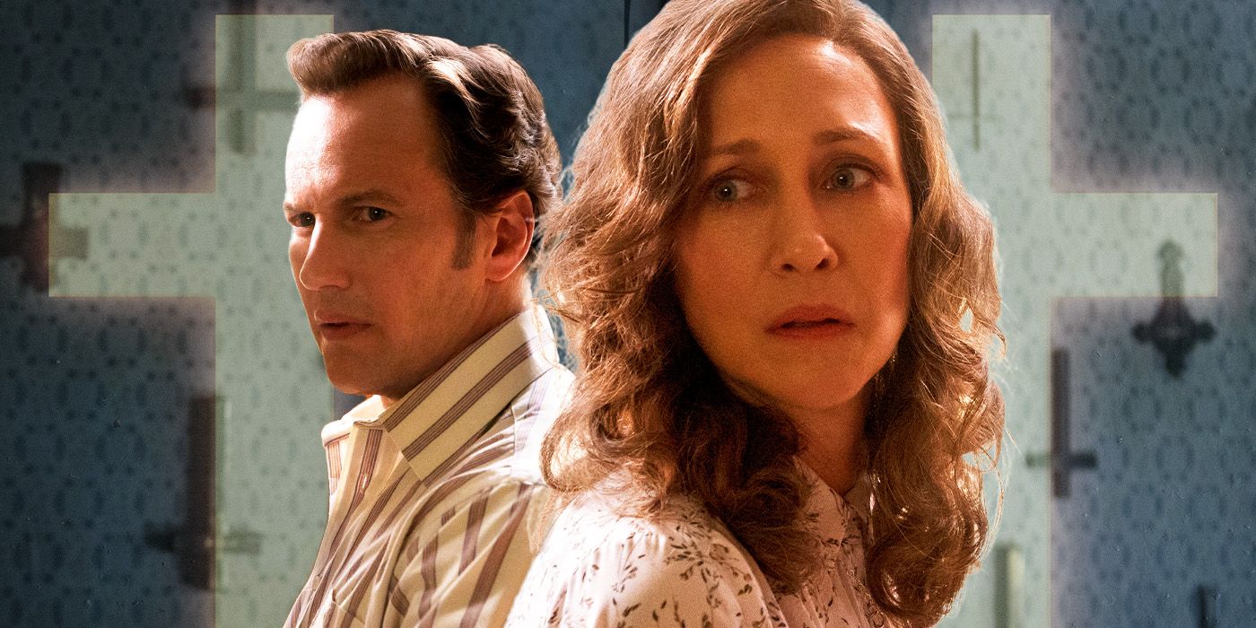 Patrick Wilson and Vera Farmiga as the Warrens in The Conjuring: Last Rites.