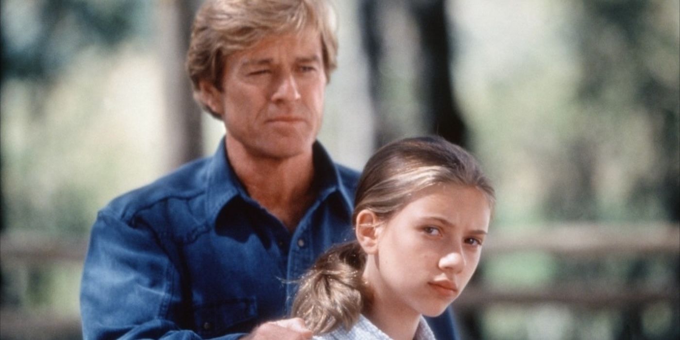 Robert Redford and Scarlett Johansson in The Horse Whisperer