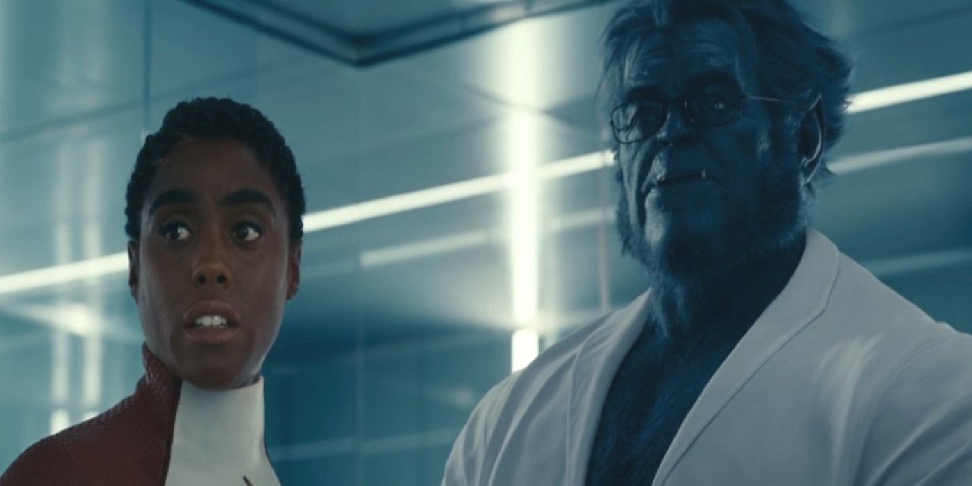 The Beast and Binary look curiously in The Marvels