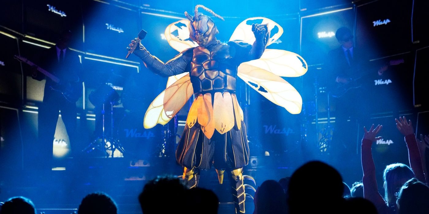 Wasp sings during 'The Masked Singer' Season 12 Semi Finals.