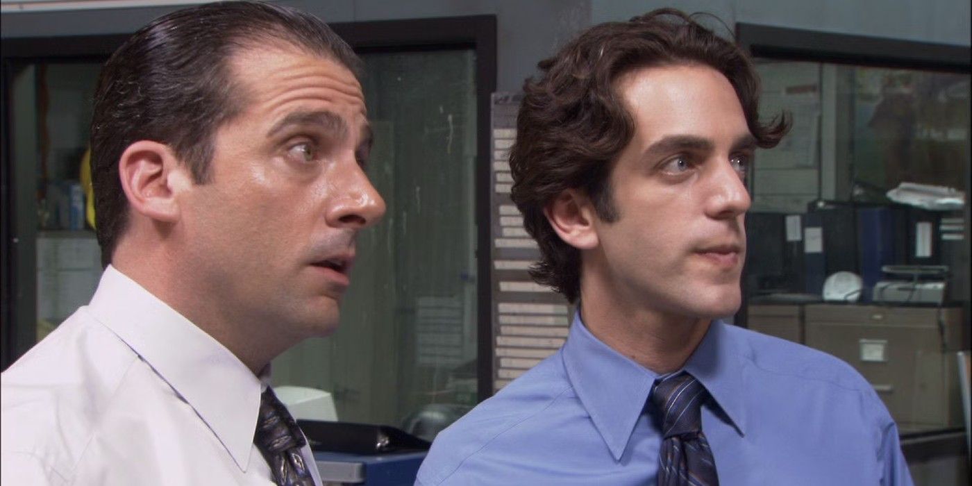 Steve Carell and BJ Novak in the first season on 'The Office'