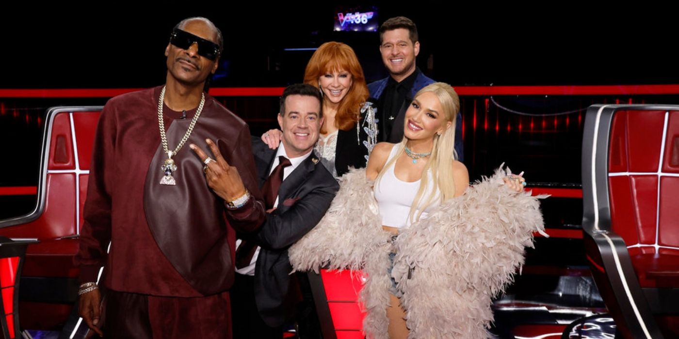 Carson Daly and 'The Voice' Season 26 coaches.