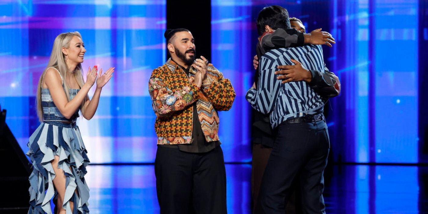 Danny Joseph gets hugs when he earns the Instant Save on 'The Voice' Season 26.