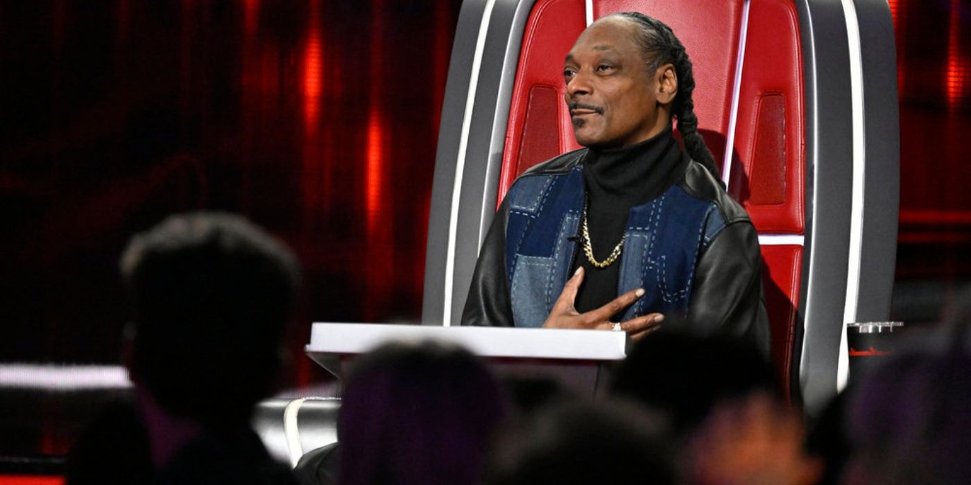 Snoop Dogg watches the finale of 'The Voice' Season 26.