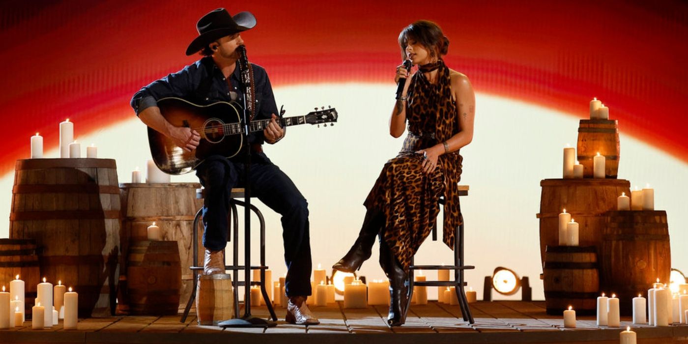 Riley Green and Ella Langley perform on the finale of &lsquo;The Voice&rsquo; Season 26.