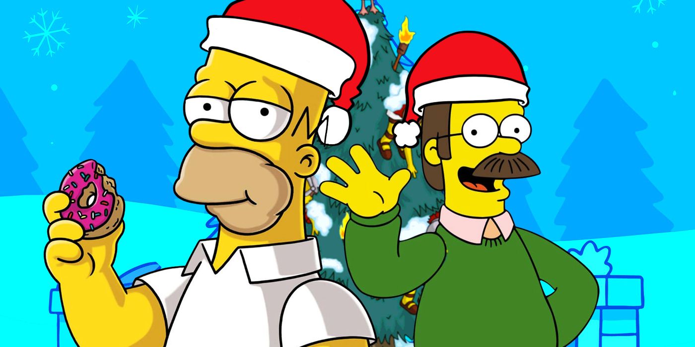 This-'Simpsons'-Christmas-Episode-Gave-Us-the-Best-of-Homer's-Dynamic-With-Ned