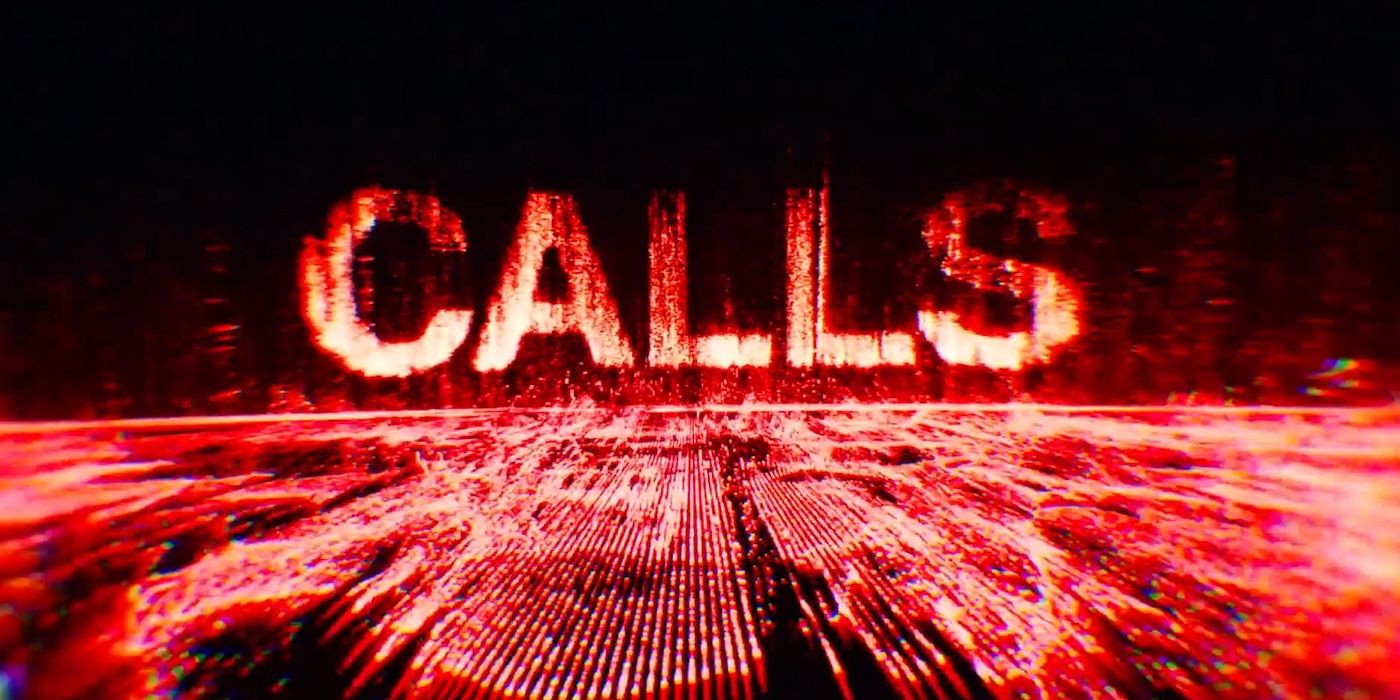 Title card in red for Apple TV+'s 'Calls'