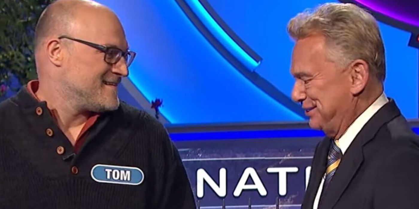 Tom and Pat Sajak on Wheel of Fortune.