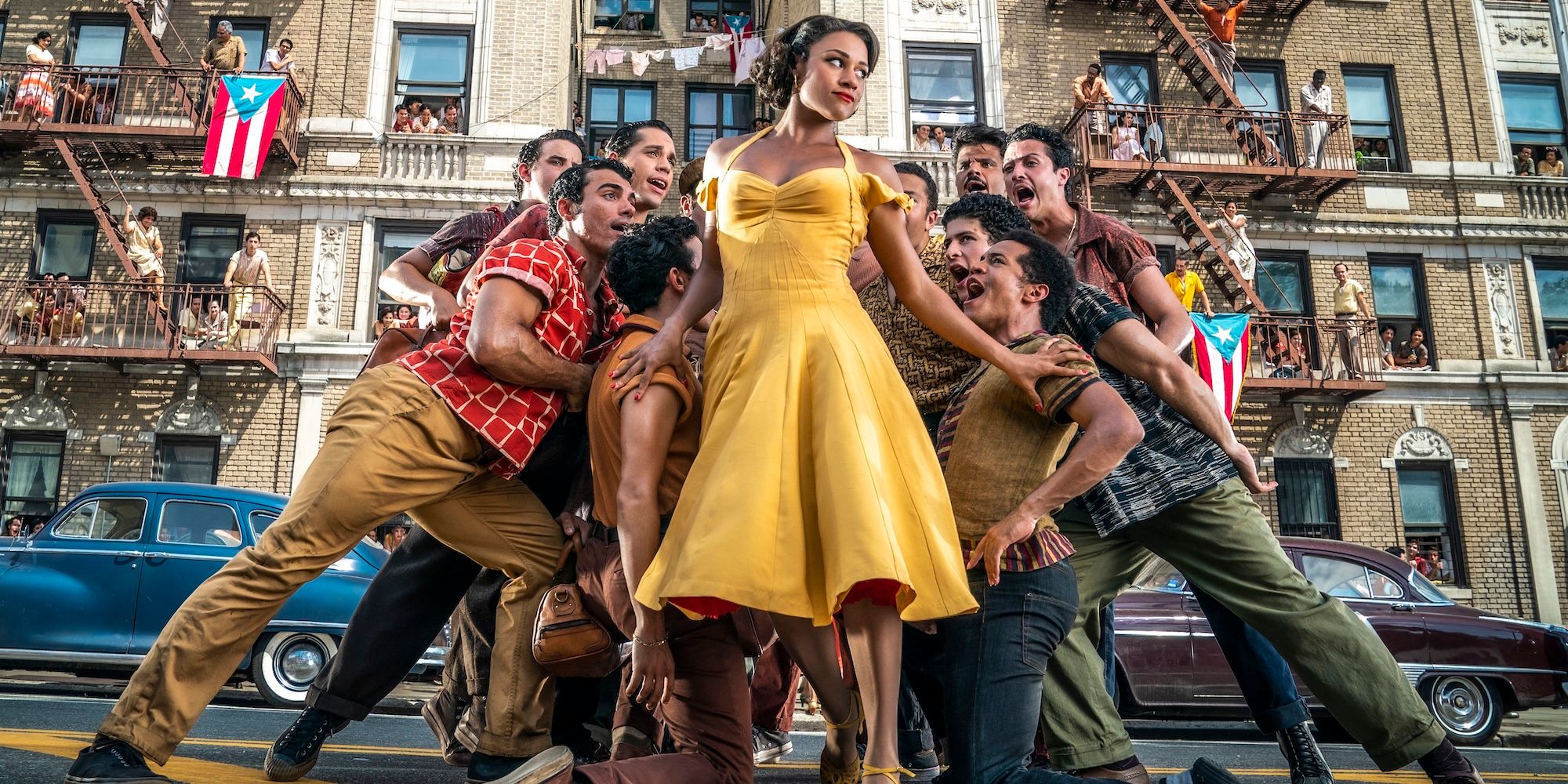 Ariana Debose as Anita in the America scene in West Side Story