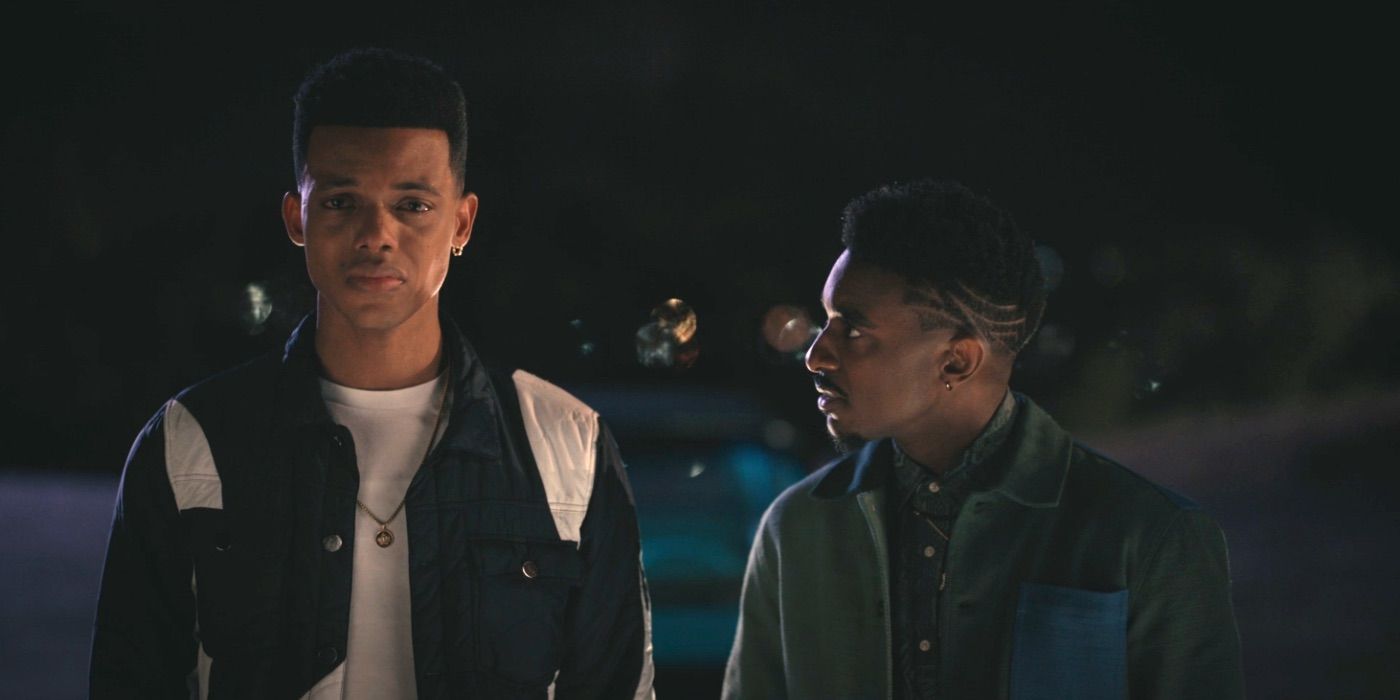 Will and Jazz are in the hills looking out at the city of Los Angeles at night at the end of season 1, episode 10 &ldquo;Where To?&rdquo; of Bel-Air.