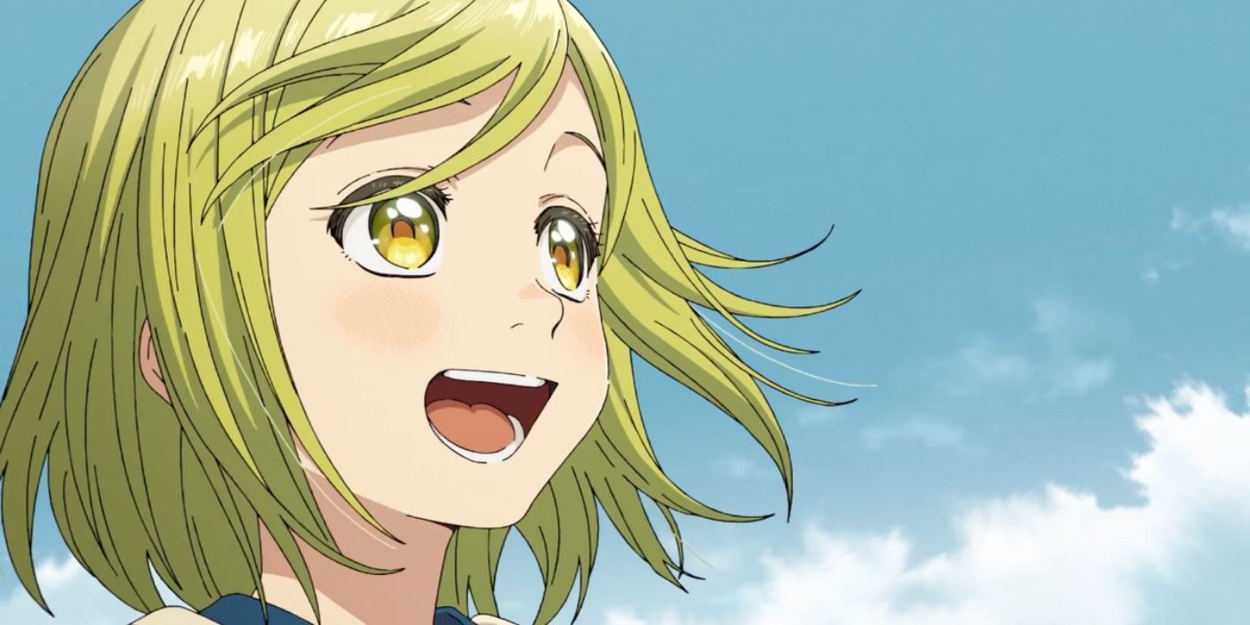 Coco from Witch Hat Atelier smiling widely