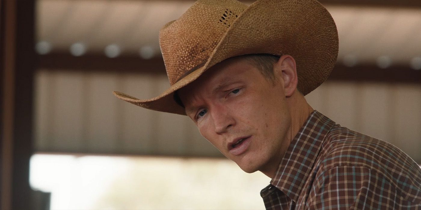 Jimmy (Jefferson White) grieving John Dutton in Yellowstone Season 5 Episode 12