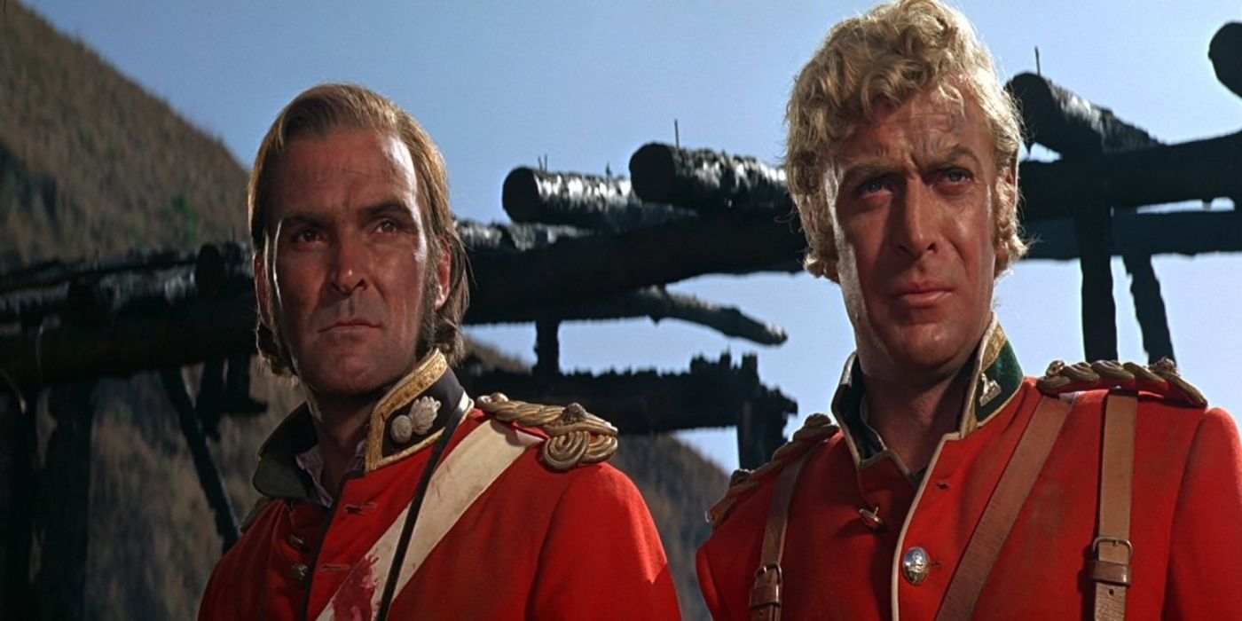 Image of the two lead actors from 'Zulu' (1964)